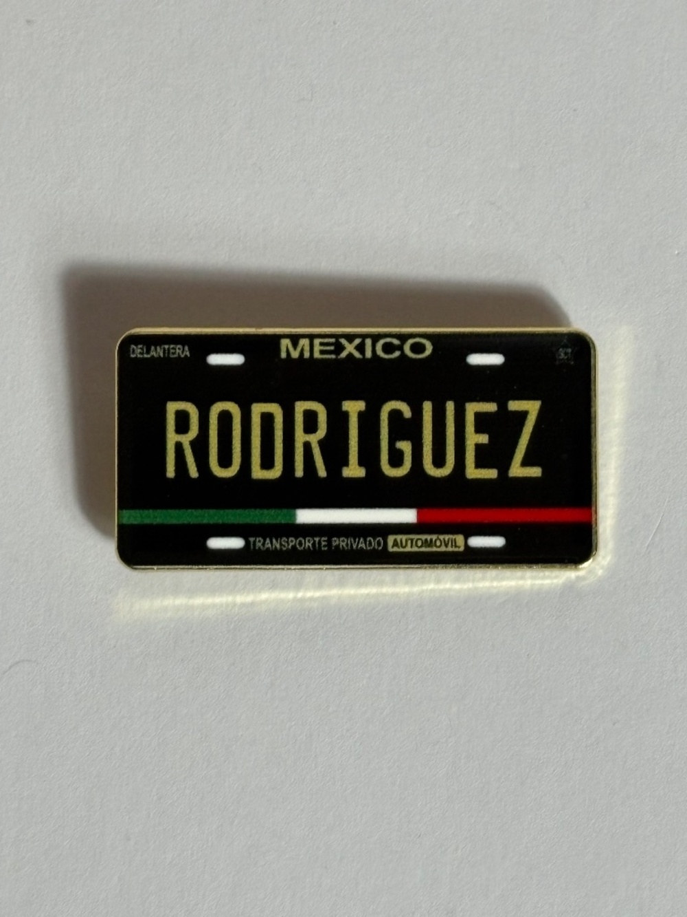 Mexico Flag Rodriguez Name License Plate Hat Pin Pins Fitted New Era Mexican
